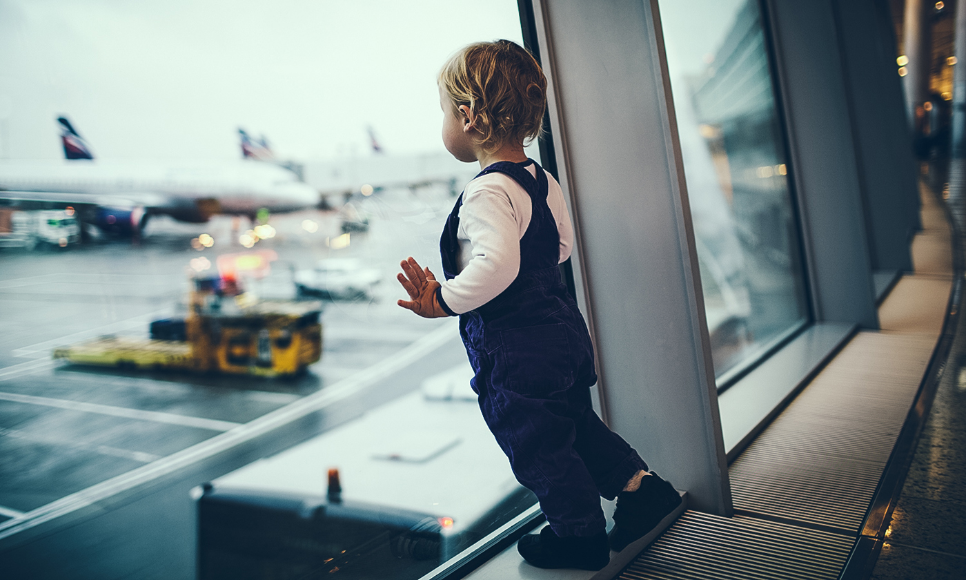 Child at the airport