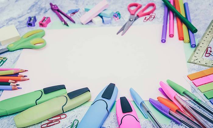 highlighters on paper