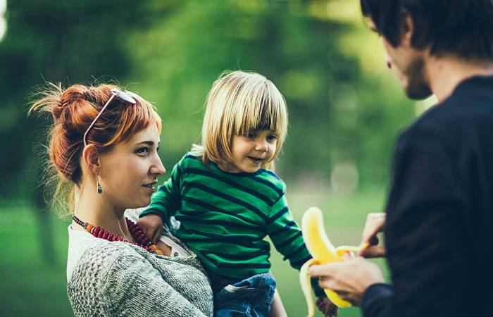 Parents with small child