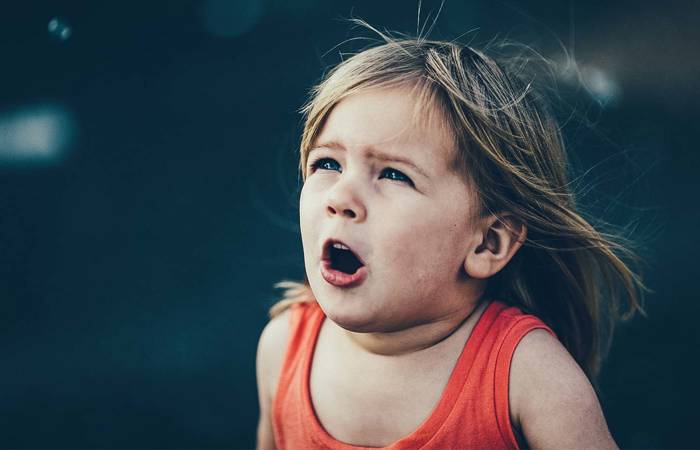 Little girl speaking